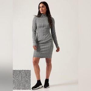 ATHLETA Delancey Braiden Black Dress‎ - Size Medium Tall (MT)